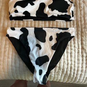 SHEIN COW PRINT SWIM